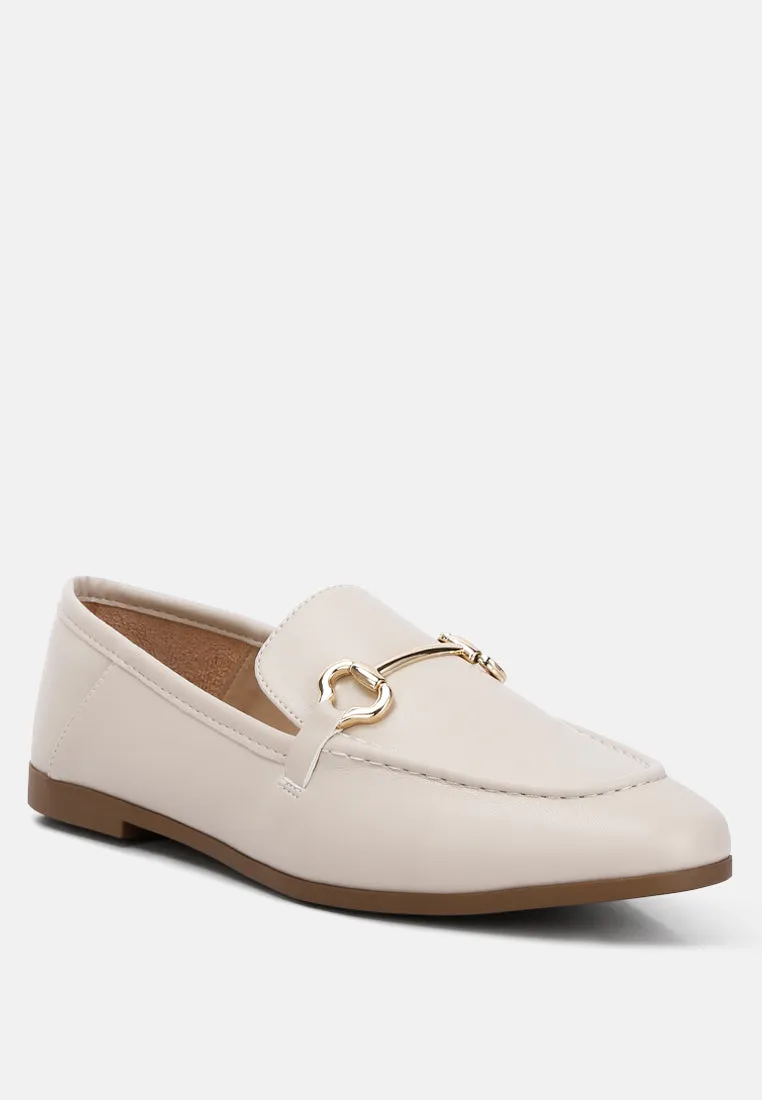 finola horsebit embellished loafers