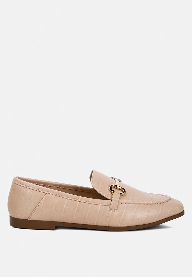 finola horsebit embellished loafers