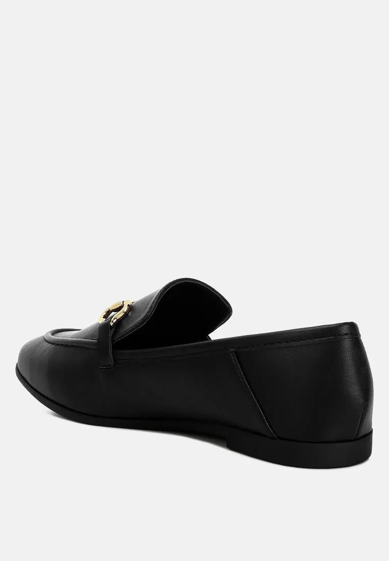 finola horsebit embellished loafers
