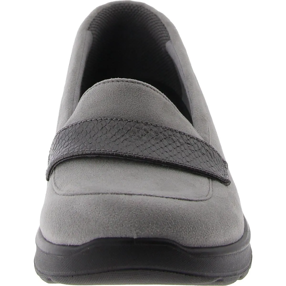 Gamma 2 Womens Faux Leather Trim Slip-On Loafers