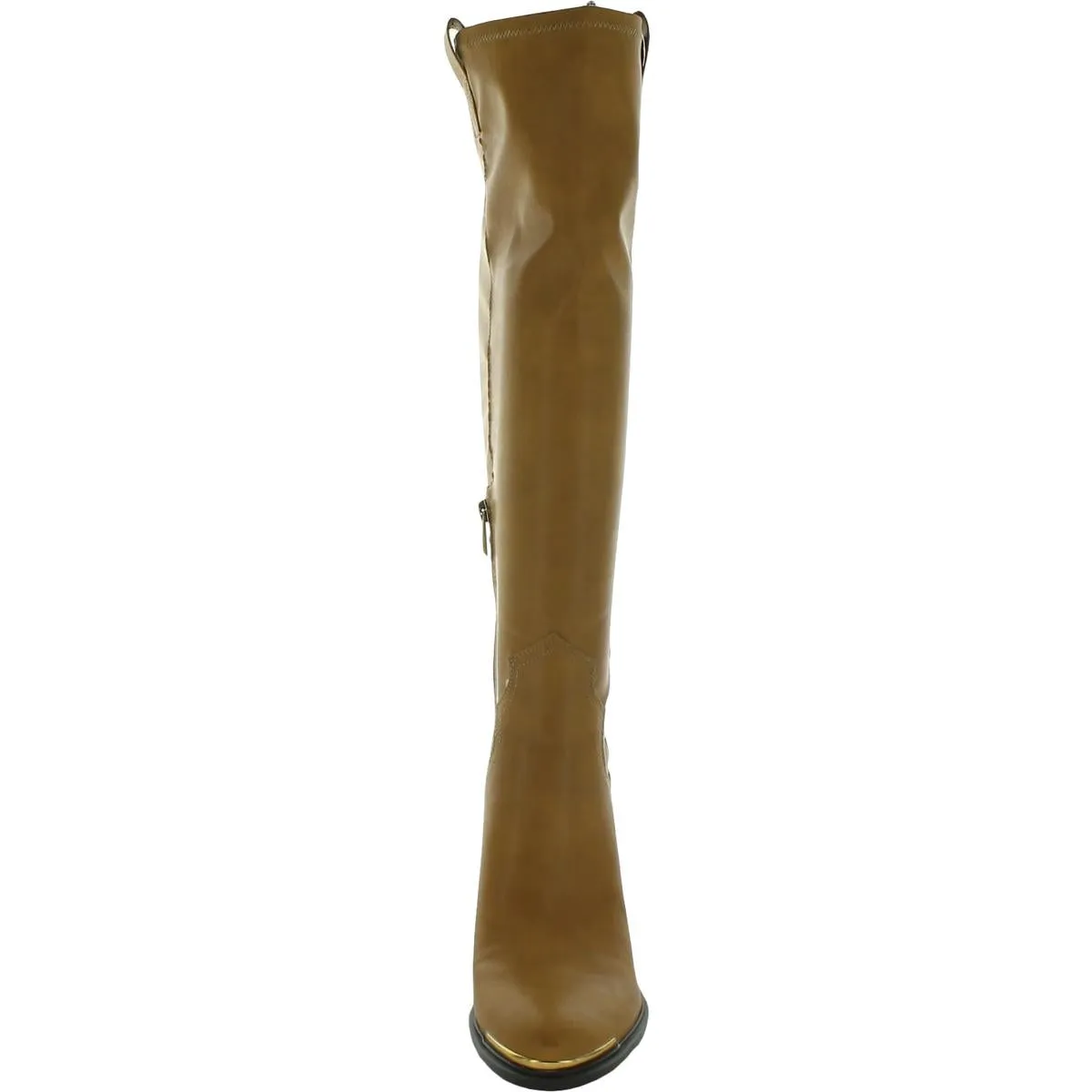 Glenice 2 Womens Faux Leather Stacked Heel Knee-High Boots