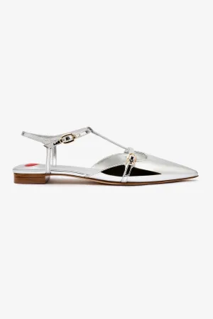 Grace Flat In Silver Specchio