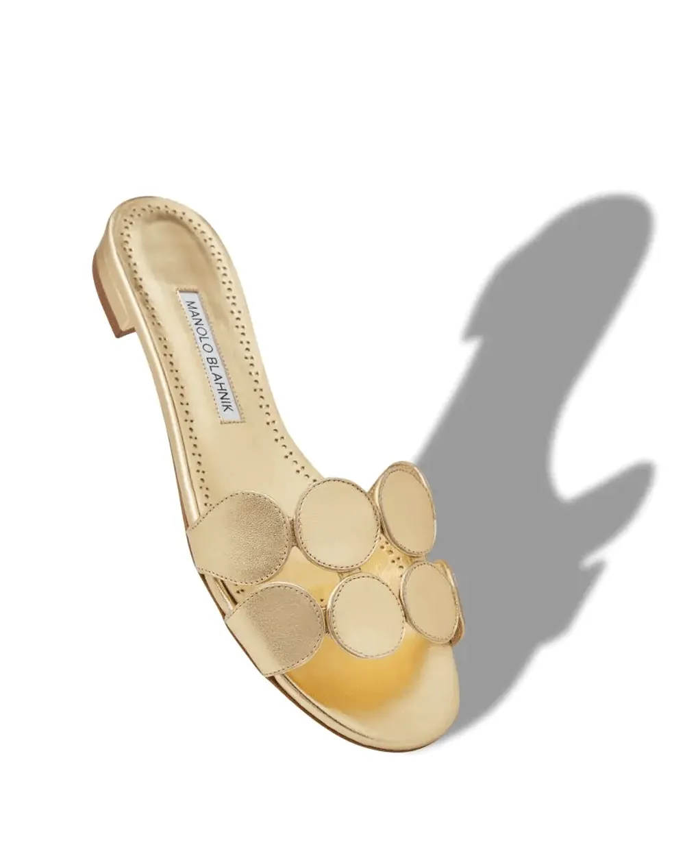 Haribal Circle-Cut Slide in Gold