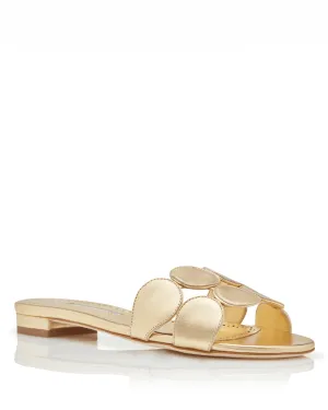 Haribal Circle-Cut Slide in Gold