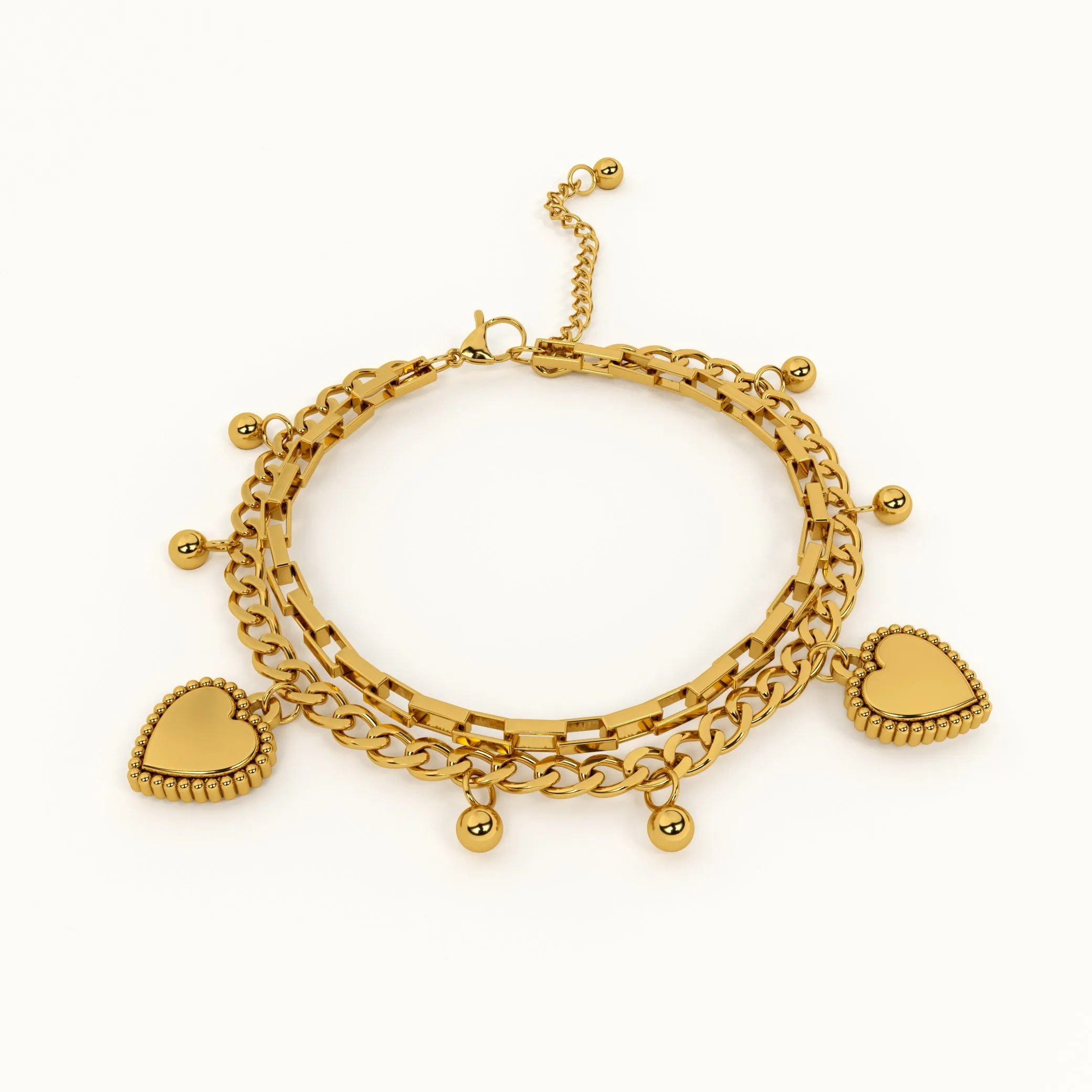 Hearts All Over Bracelet Love Gift set
