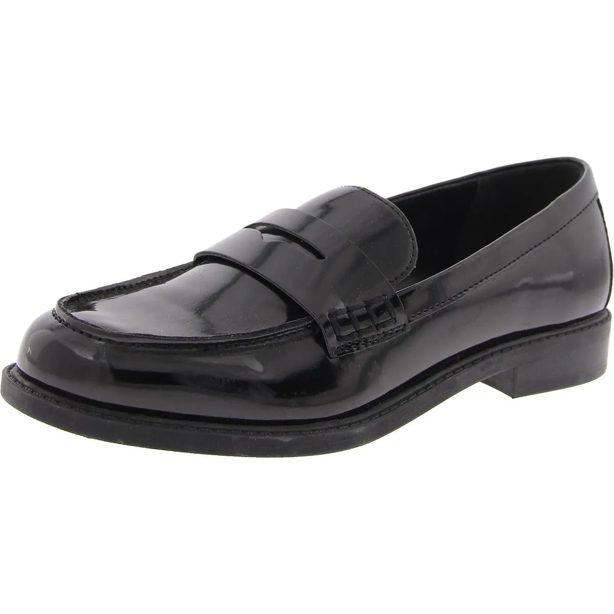 Ilithia Womens Patent Metallic Loafers