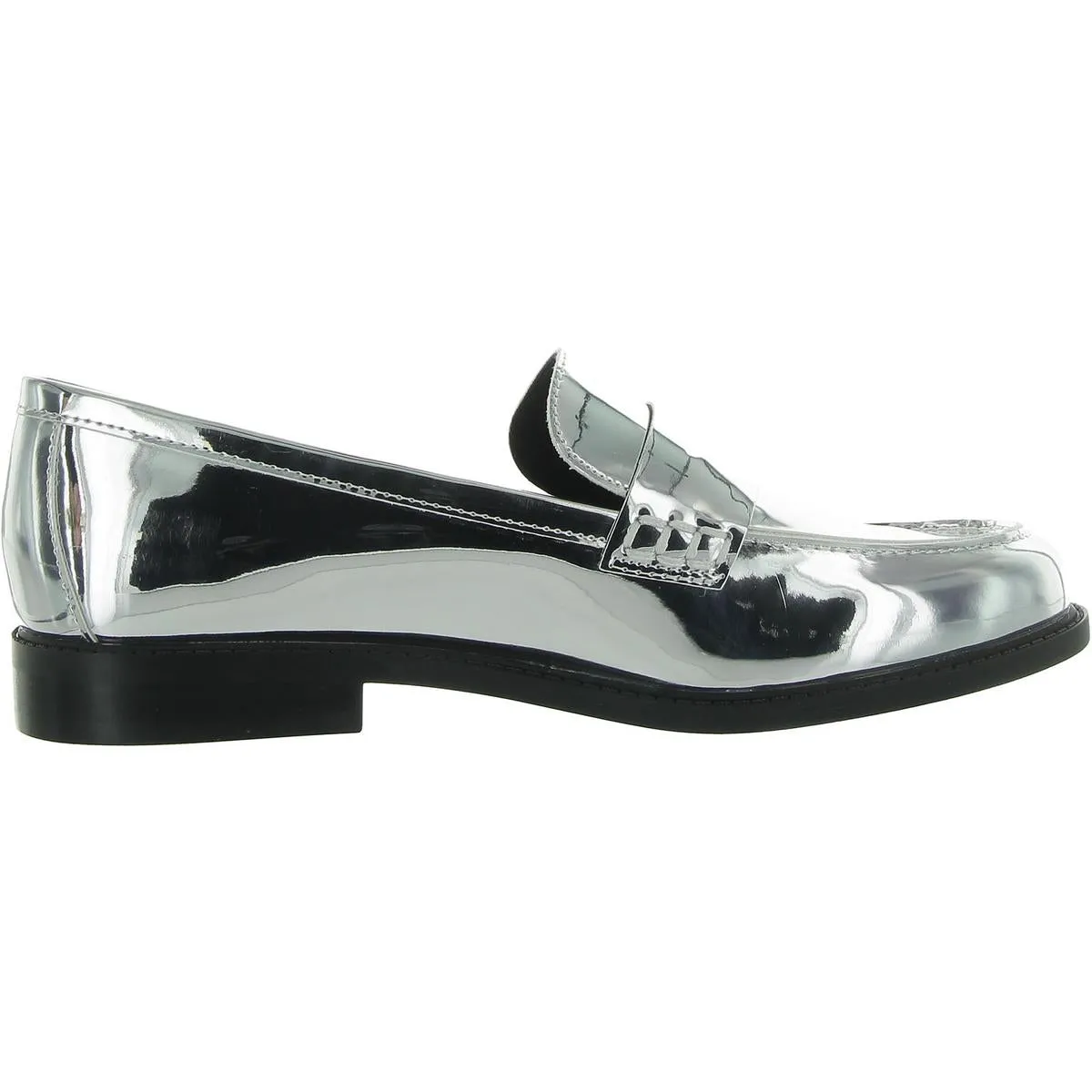 Ilithia Womens Patent Metallic Loafers