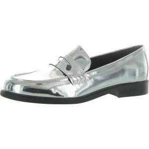 Ilithia Womens Patent Metallic Loafers