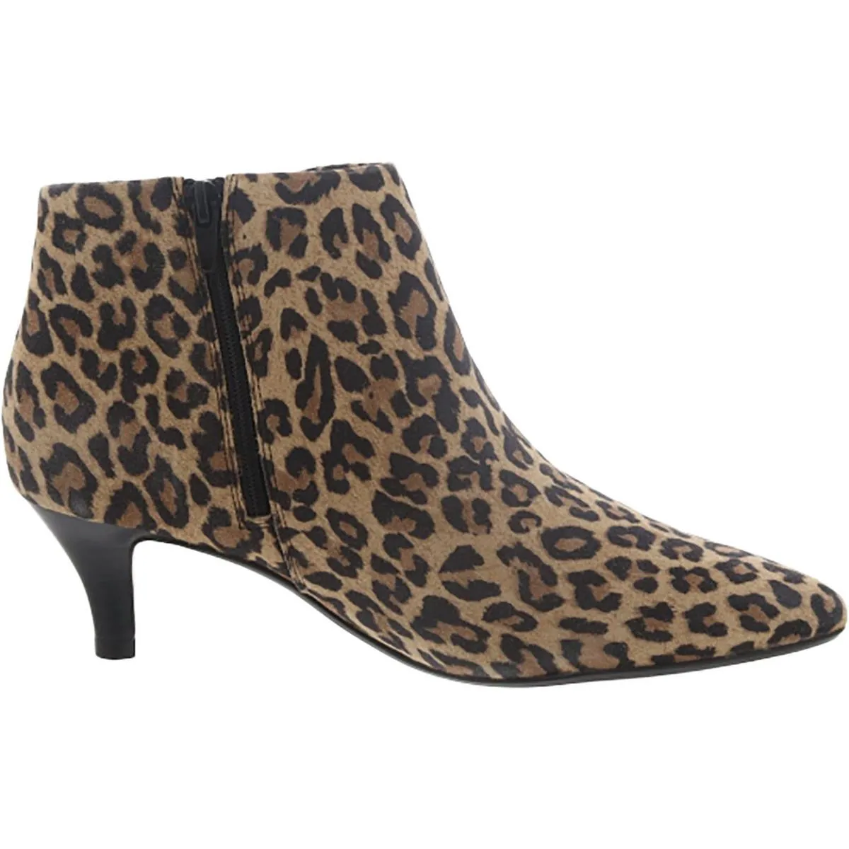 Illeana Petal Womens Suede Pointed Toe Ankle Boots