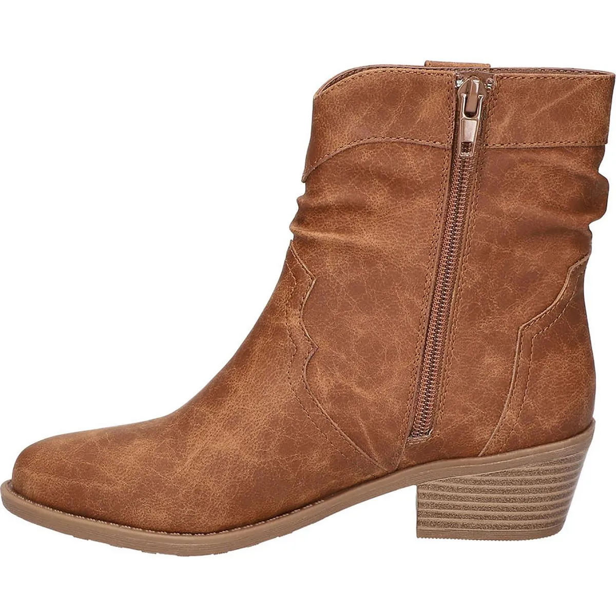 Jae Womens Faux Leather Zp Ankle Boots
