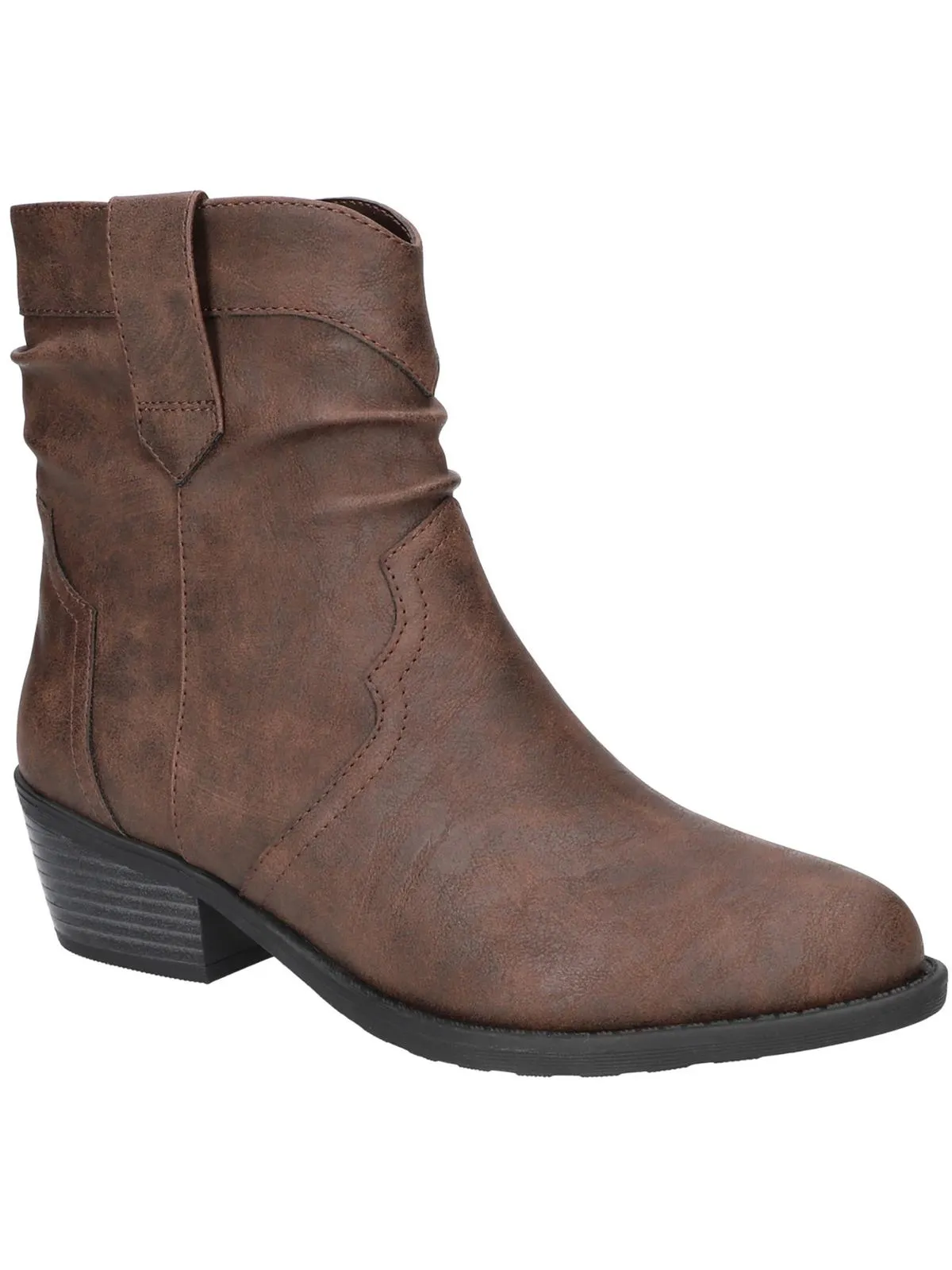 Jae Womens Faux Leather Zp Ankle Boots