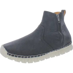 Jalin Womens Double Zipper Pull On Ankle Boots