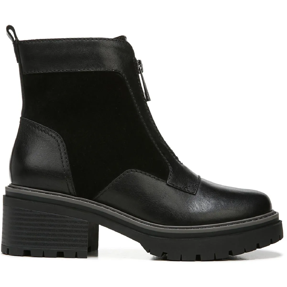 Jett Womens Suede Lugged Sole Ankle Boots