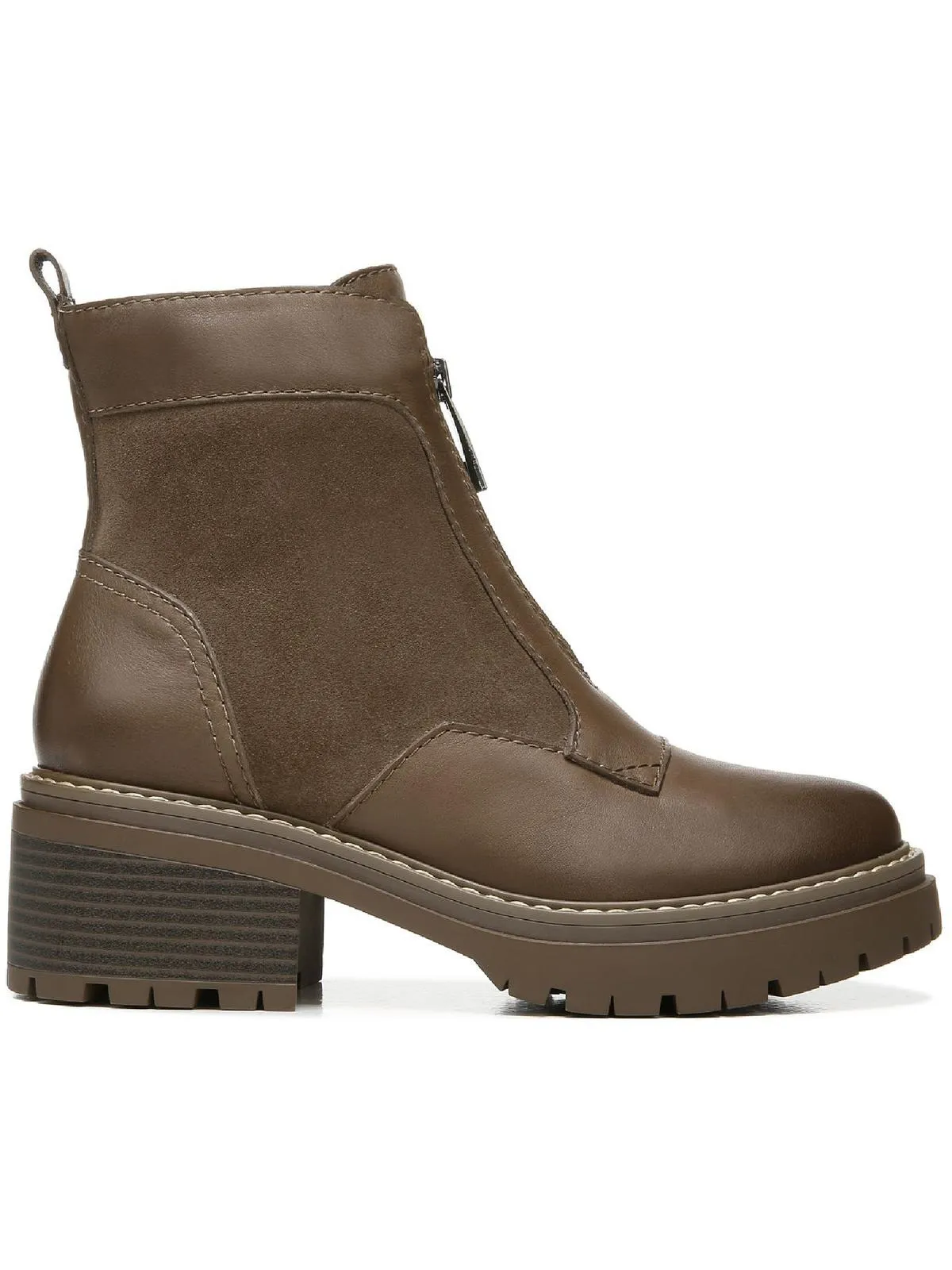 Jett Womens Suede Lugged Sole Ankle Boots