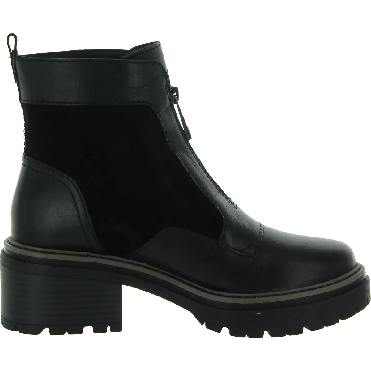Jett Womens Suede Lugged Sole Ankle Boots