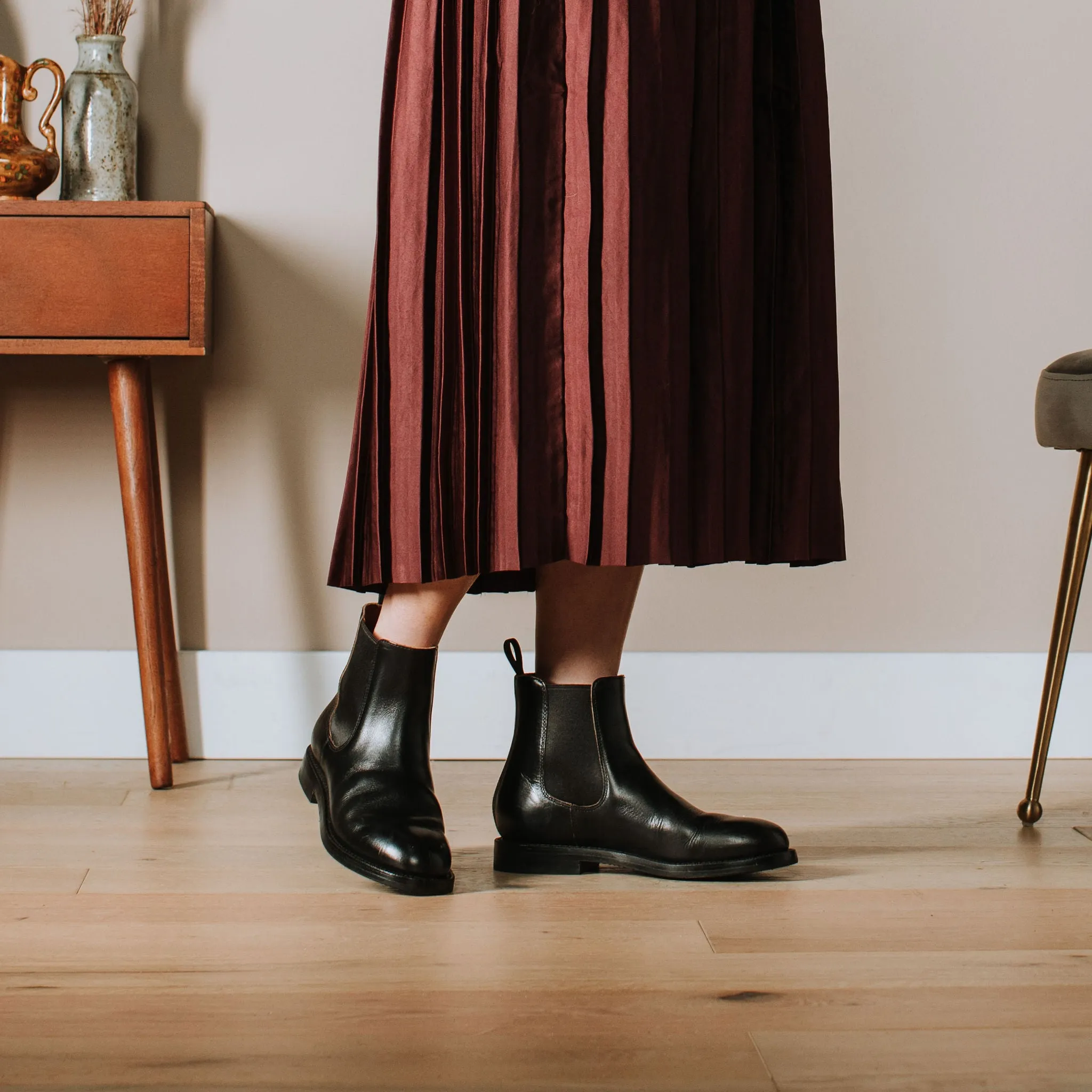 Josephine Chelsea Boot Black Chromexcel