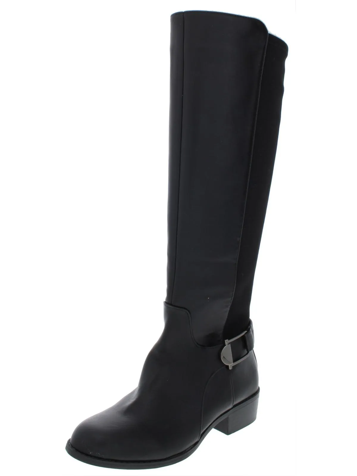 Kallumm Womens Faux Leather Tall Knee-High Boots