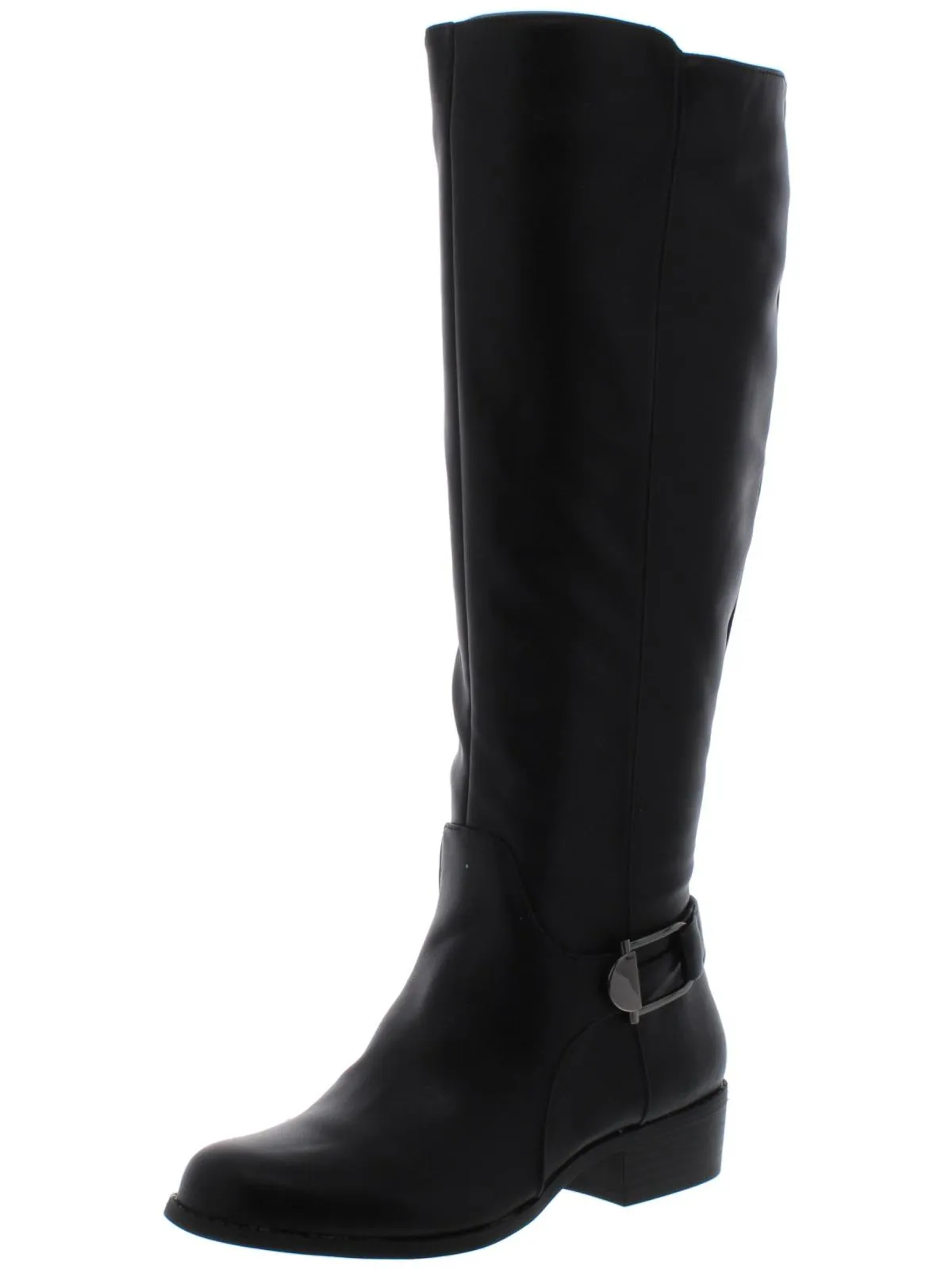 Kallumm Womens Faux Leather Tall Knee-High Boots
