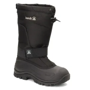 Kamik Greenbay 4 NK0200S-BLK Boots Men's US 12 Black Waterproof Snow Boot ZPO420