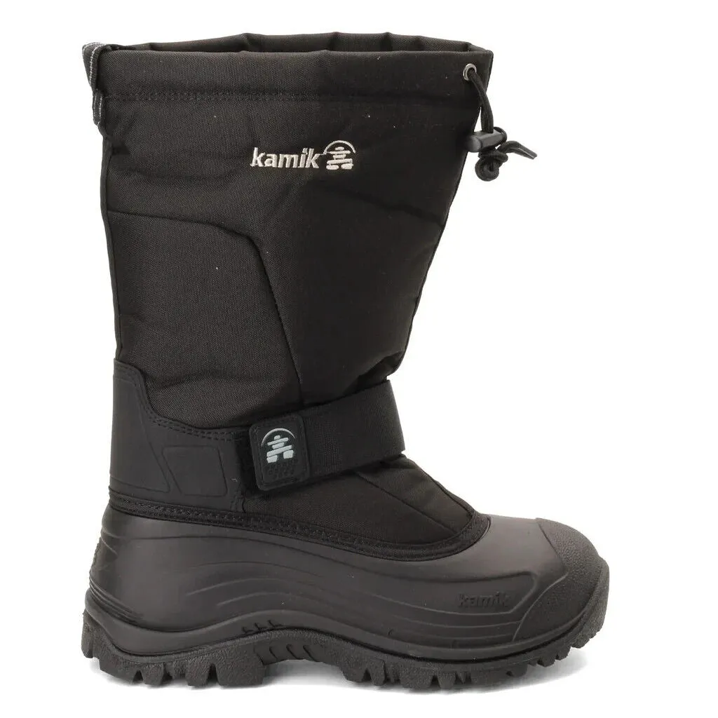 Kamik Greenbay 4 NK0200S-BLK Boots Men's US 12 Black Waterproof Snow Boot ZPO420
