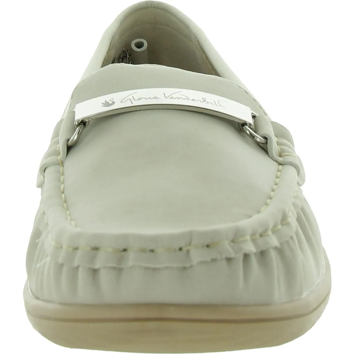 Katherine Womens Faux Leather Slip-On Loafers