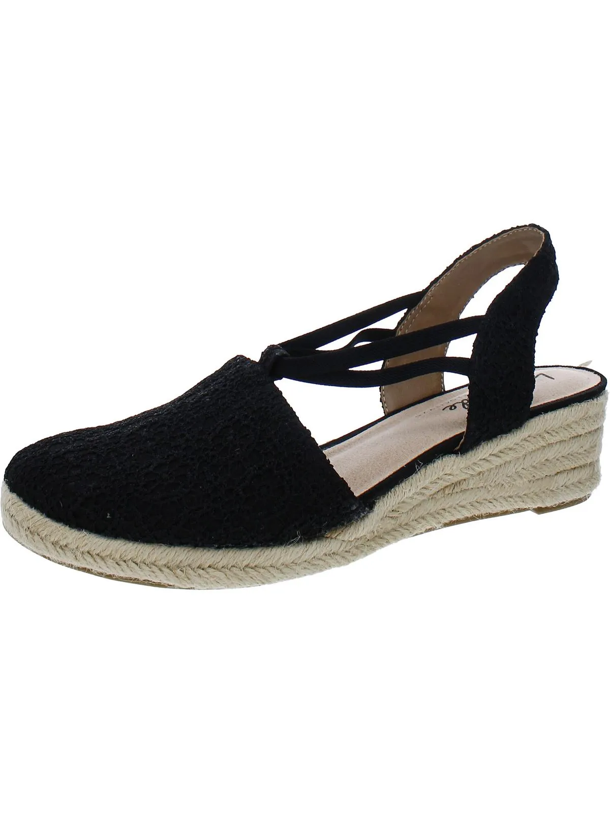 Katrina 2 Womens Cushioned Footbed Canvas Wedge Sandals