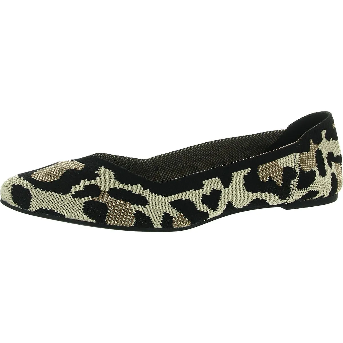 Kerri Womens Pointed Toe Slip On Ballet Flats