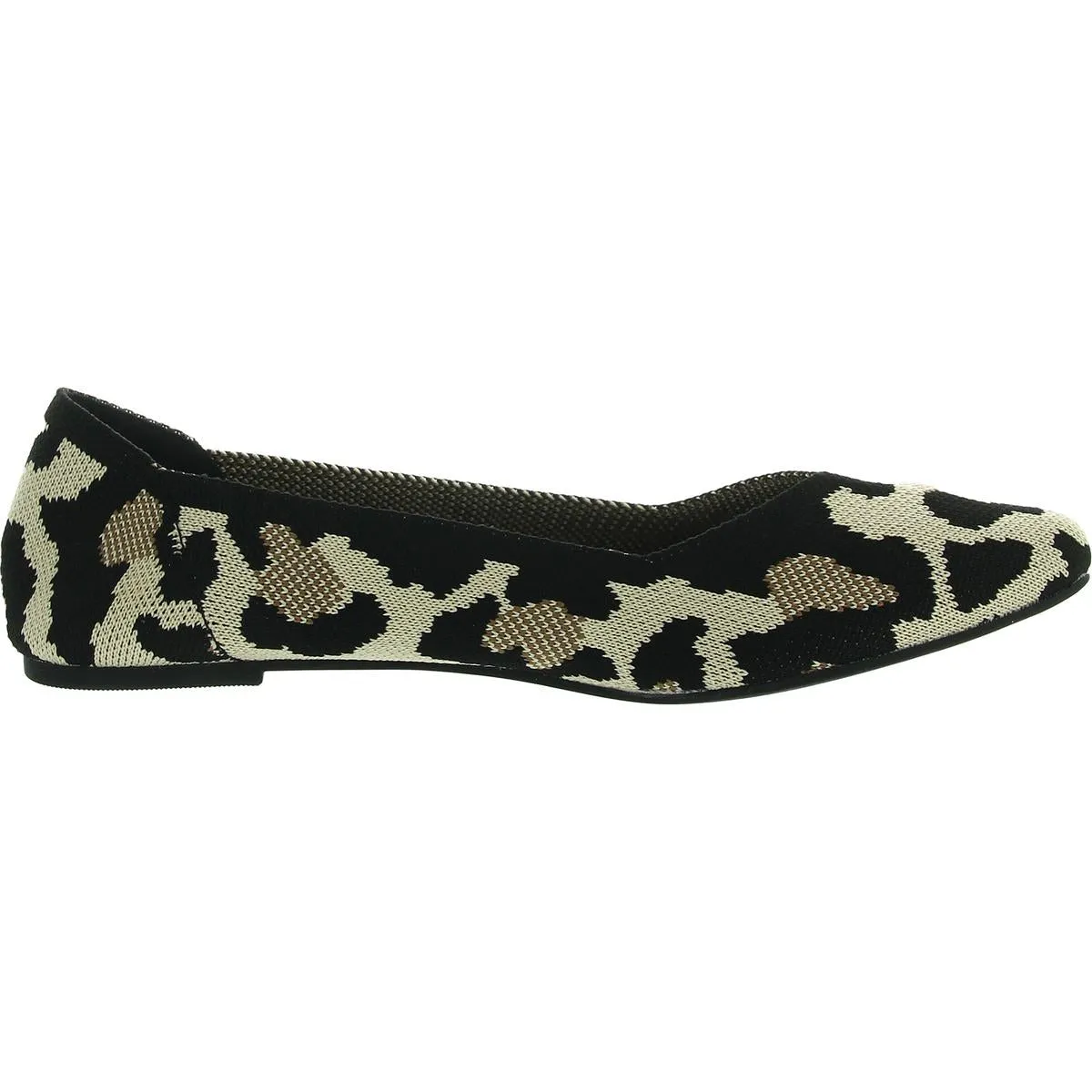 Kerri Womens Pointed Toe Slip On Ballet Flats