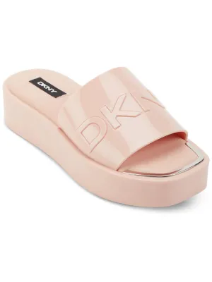 Laren Platform Slide Womens Slip On Logo Slide Sandals