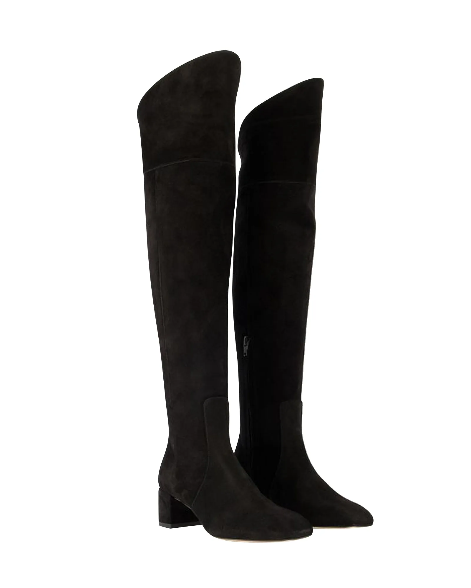 Letizia 45Mm Thin Block Square in leatherToe Over The Knee Boot