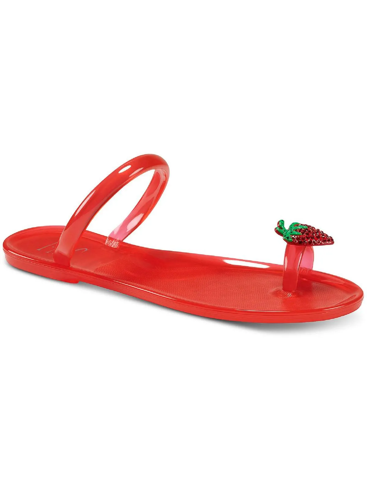 Loren Womens Toe-Loop Solid Jelly Sandals
