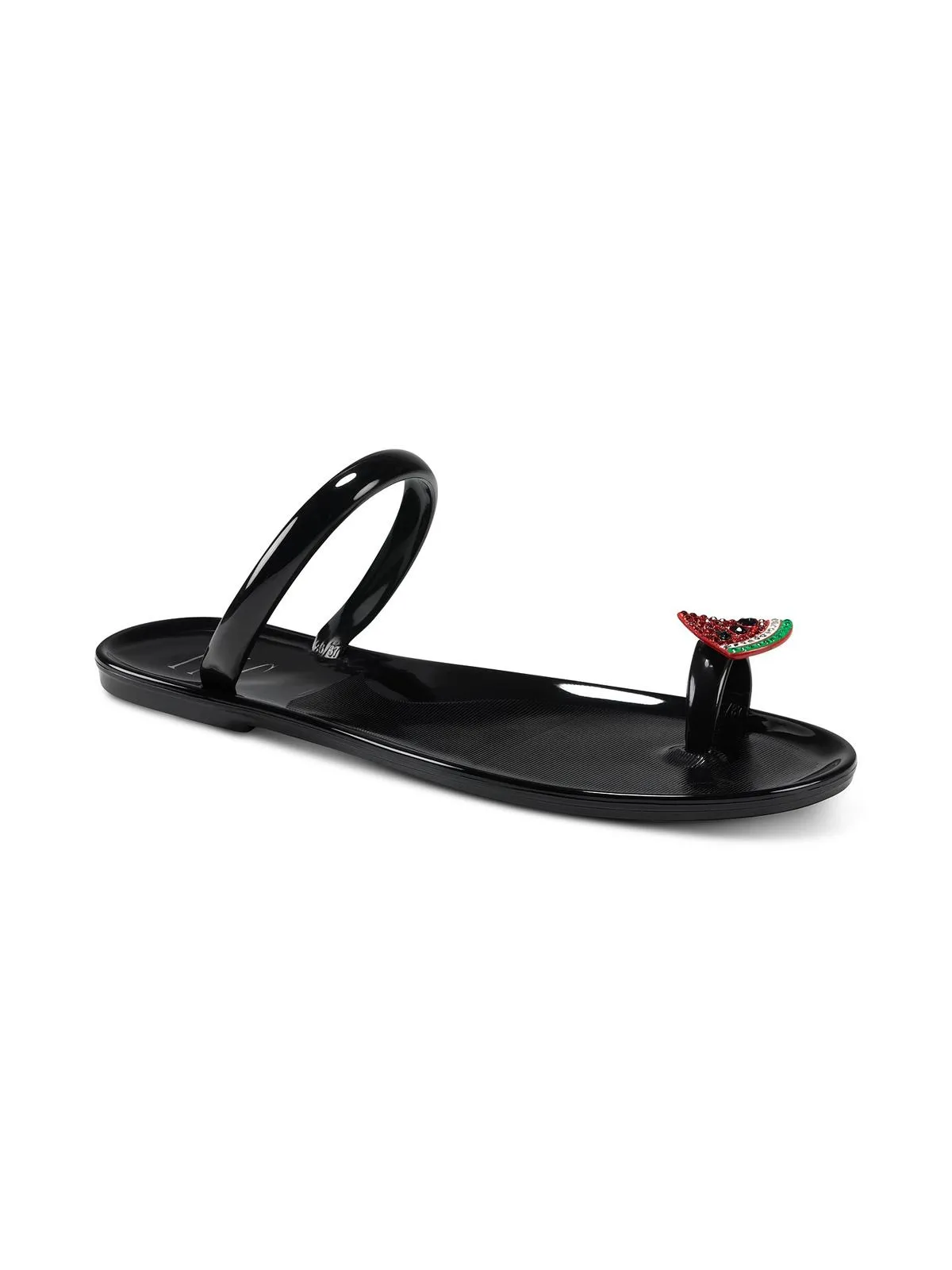 Loren Womens Toe-Loop Solid Jelly Sandals