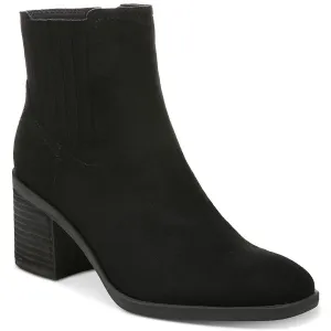 Lucinda Womens Faux Suede Square Toe Ankle Boots