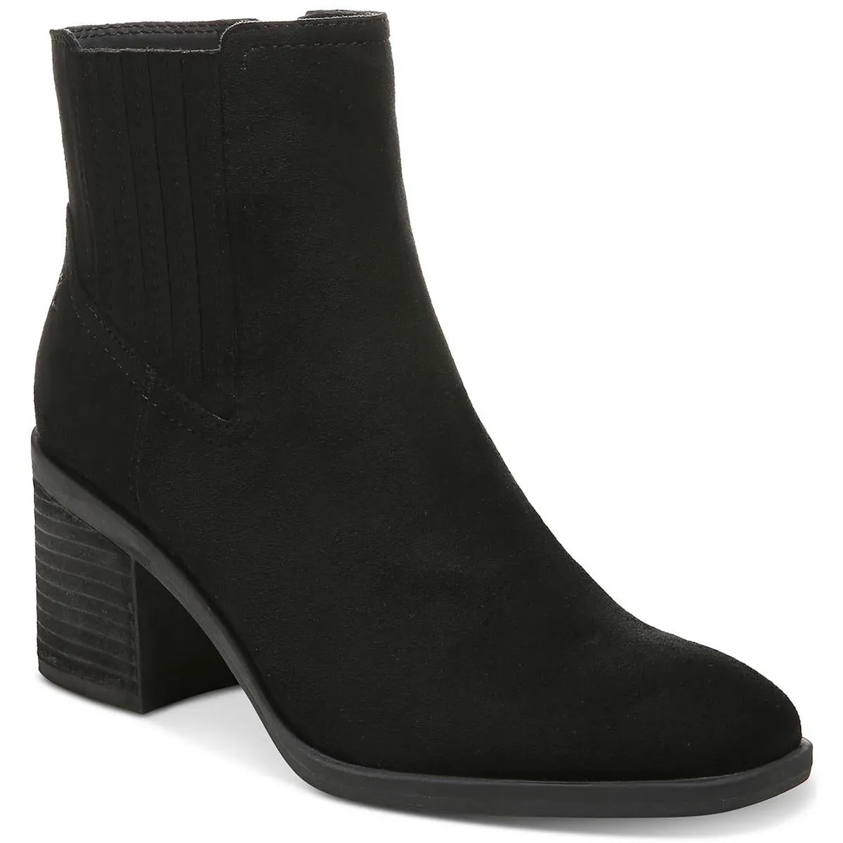 Lucinda Womens Faux Suede Square Toe Ankle Boots