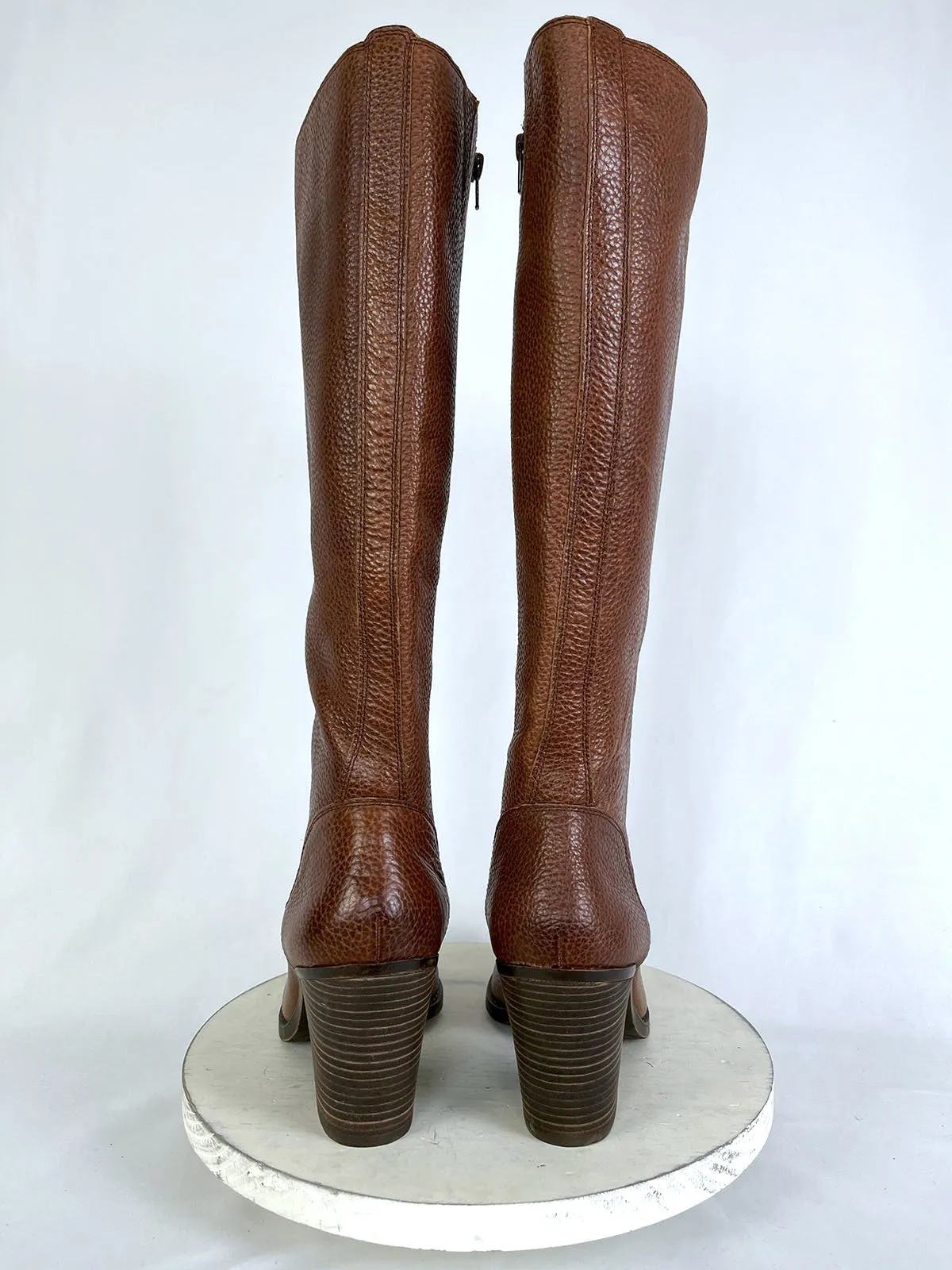 Lucky Brand Size 10 (40) Brown Pebbled Leather Boots NWOB