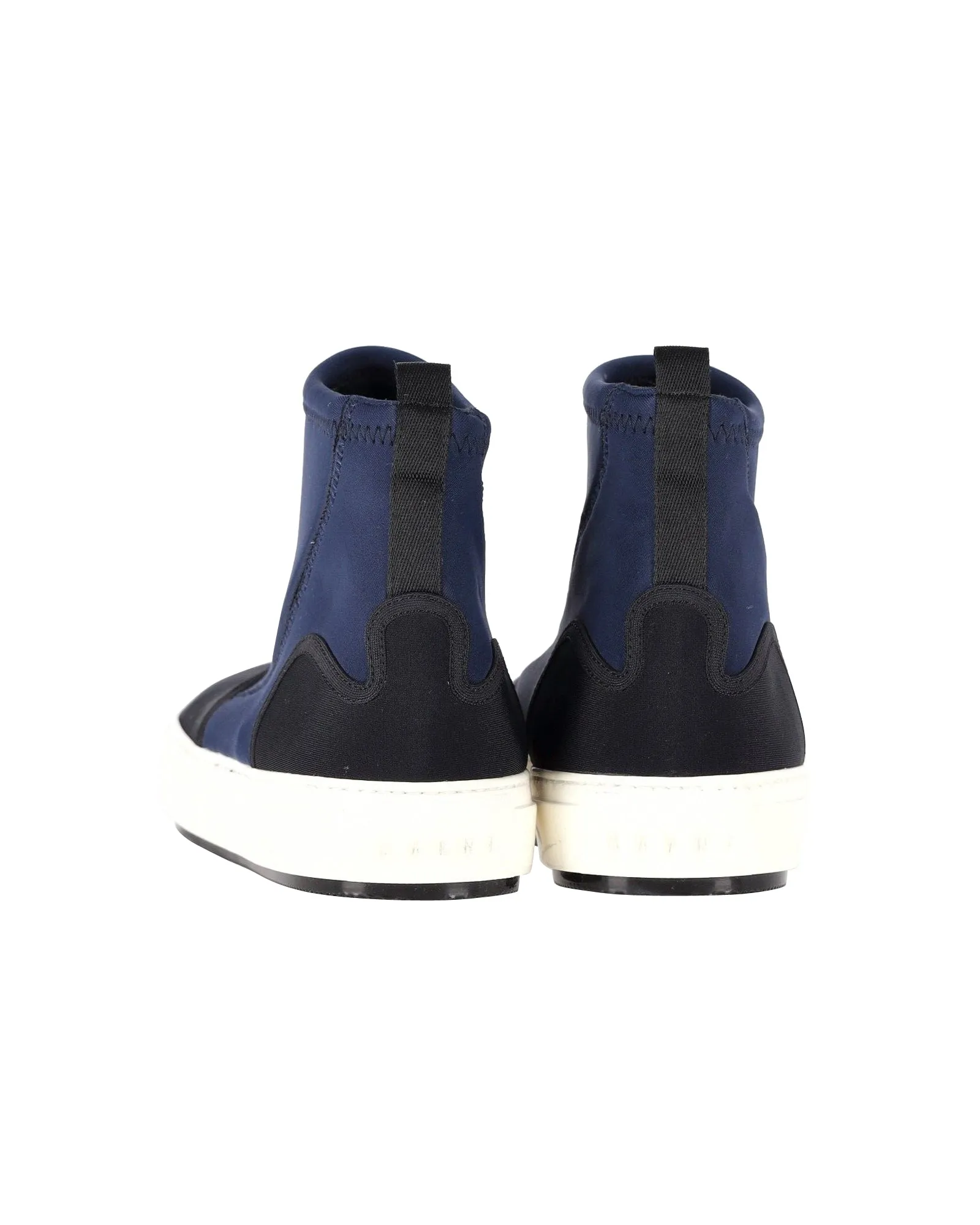 Marni Neoprene Sneaker Boots in Blue Neoprene