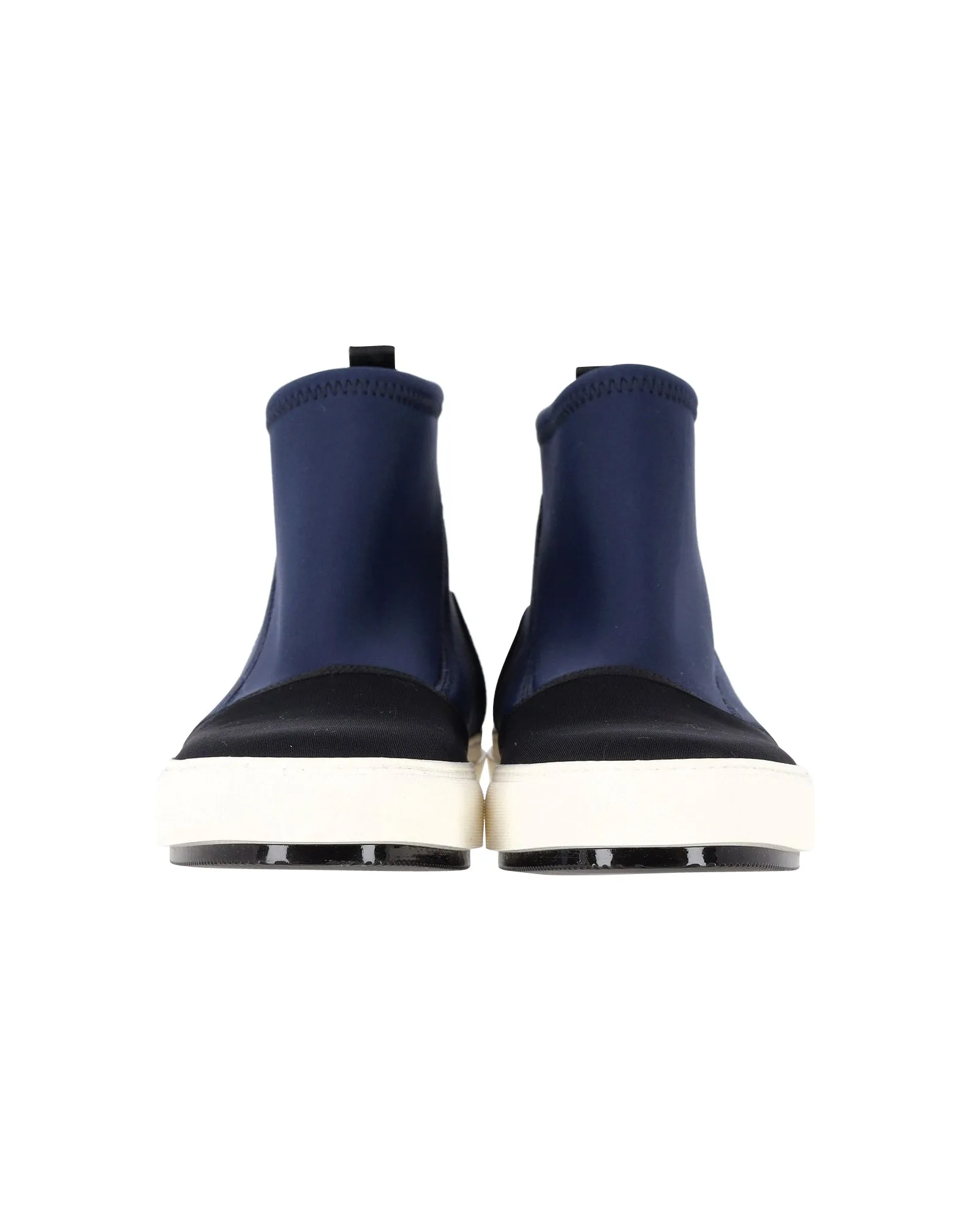 Marni Neoprene Sneaker Boots in Blue Neoprene