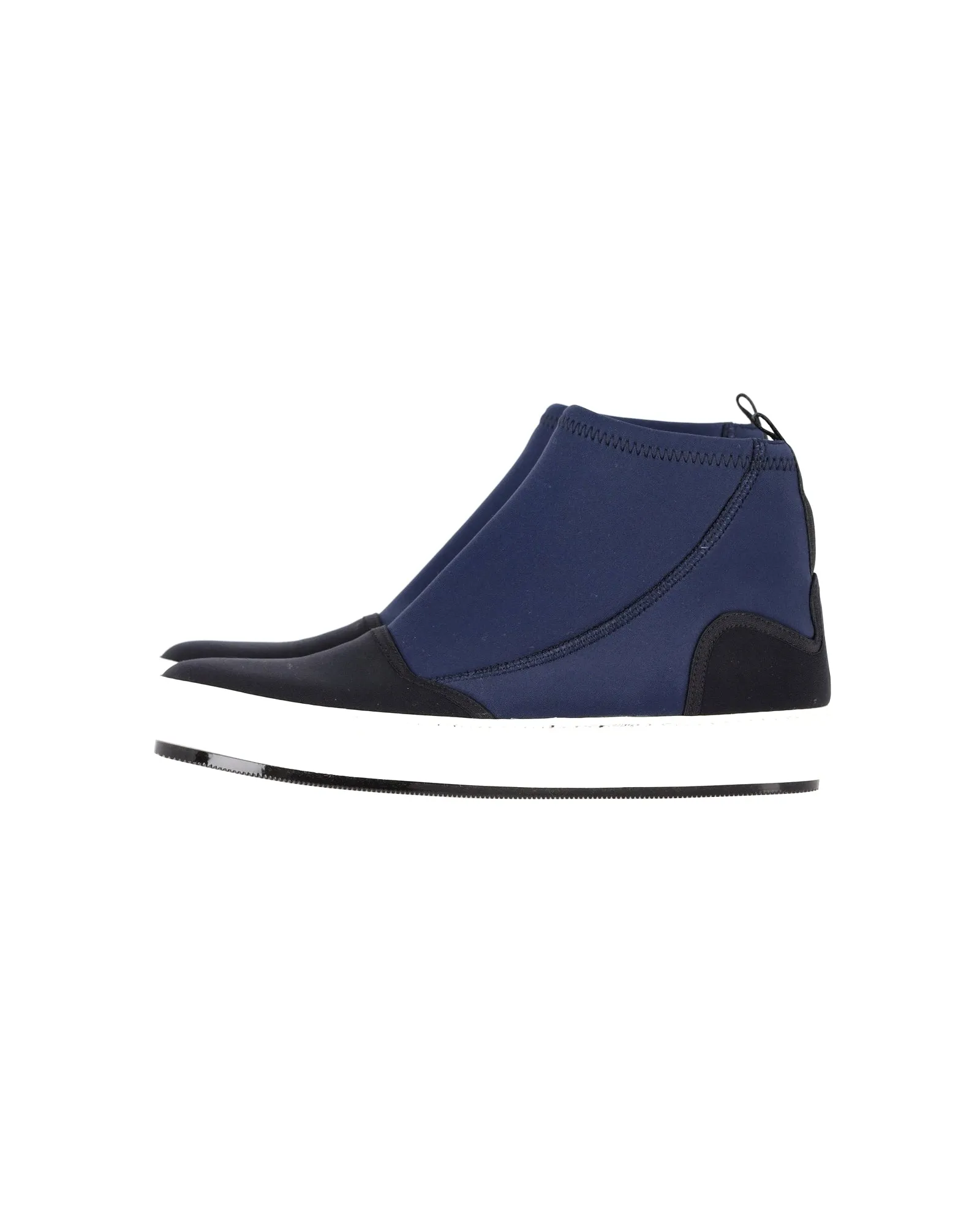 Marni Neoprene Sneaker Boots in Blue Neoprene