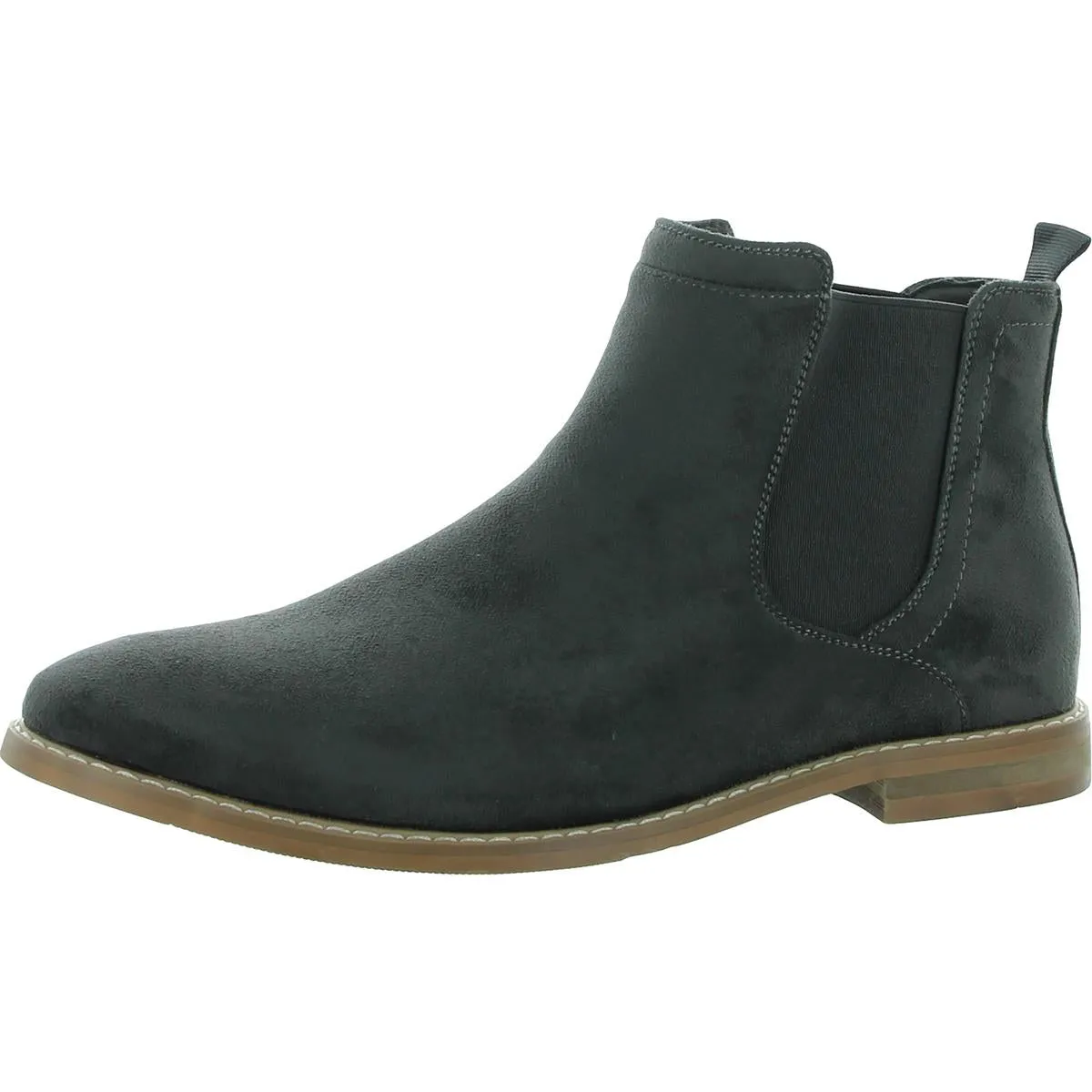 Marshall Mens Faux Suede Laceless Chelsea Boots