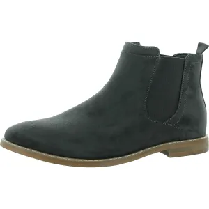 Marshall Mens Faux Suede Laceless Chelsea Boots