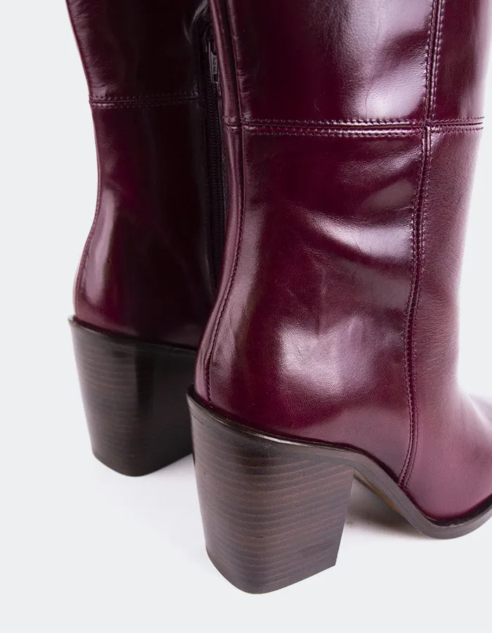 Melville Burgundy Leather