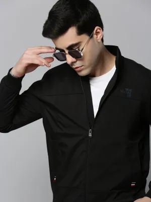Men Black Bomber Jacket
