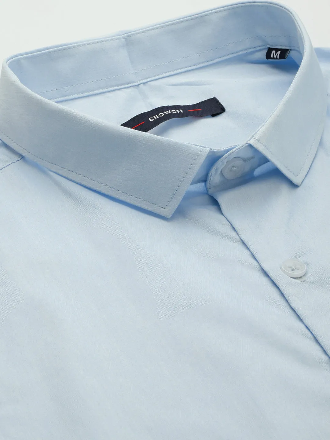 Men Blue Comfort Cotton Casual Shirt