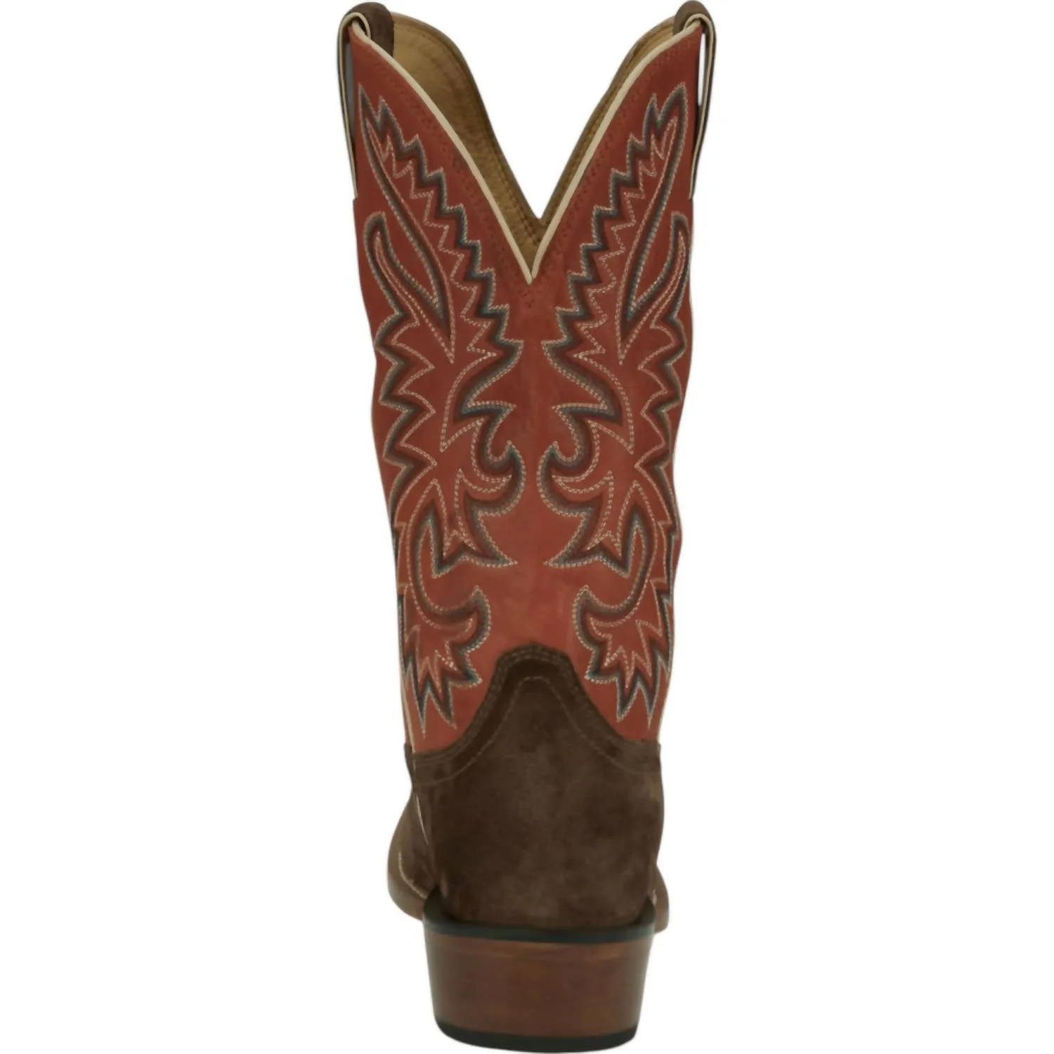 Men's 11" Wide Square Toe Boots In Guy Brown/orange