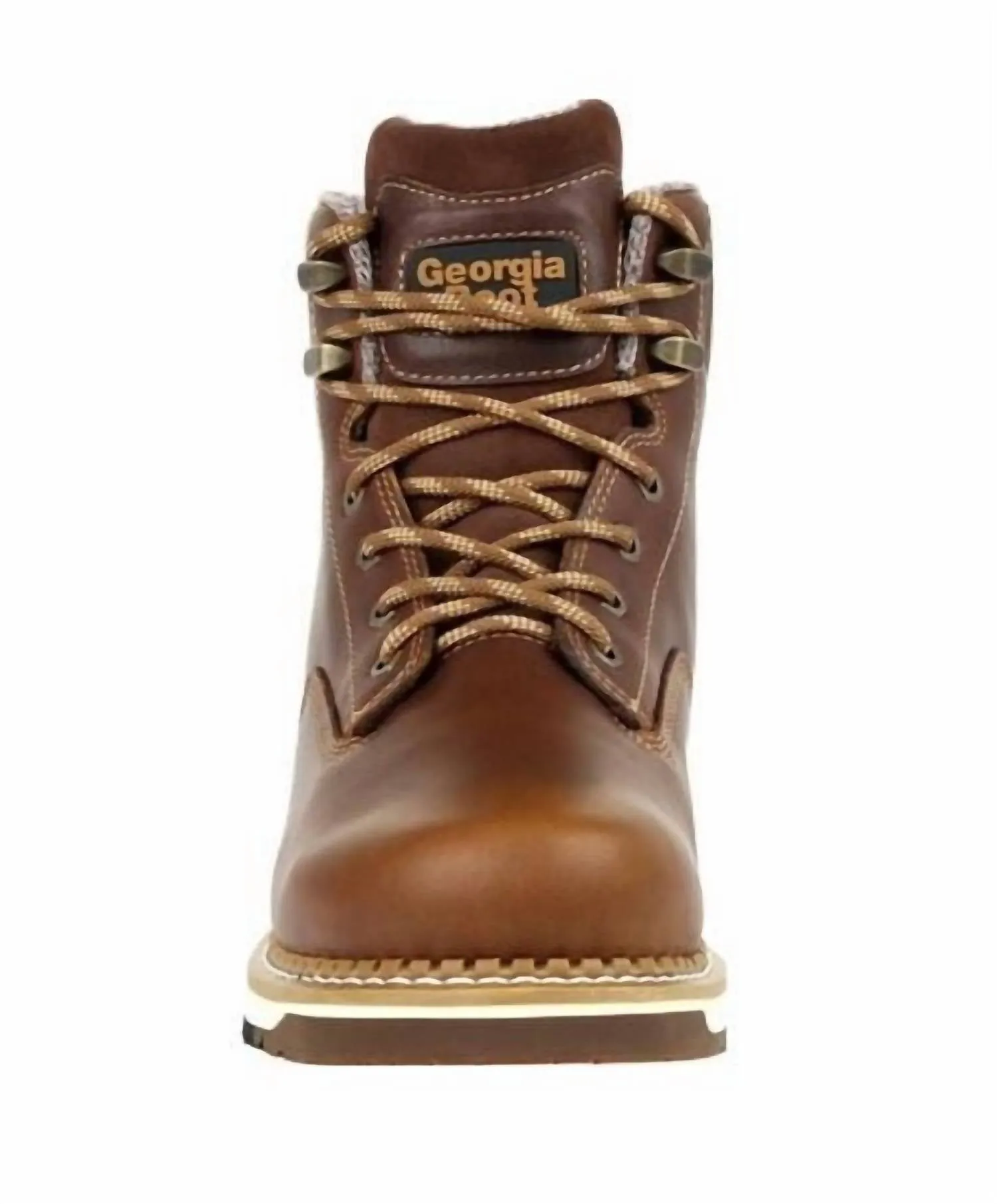 Men's Amp Lt Wedge Waterproof Work Boot - Wide Width In Brown