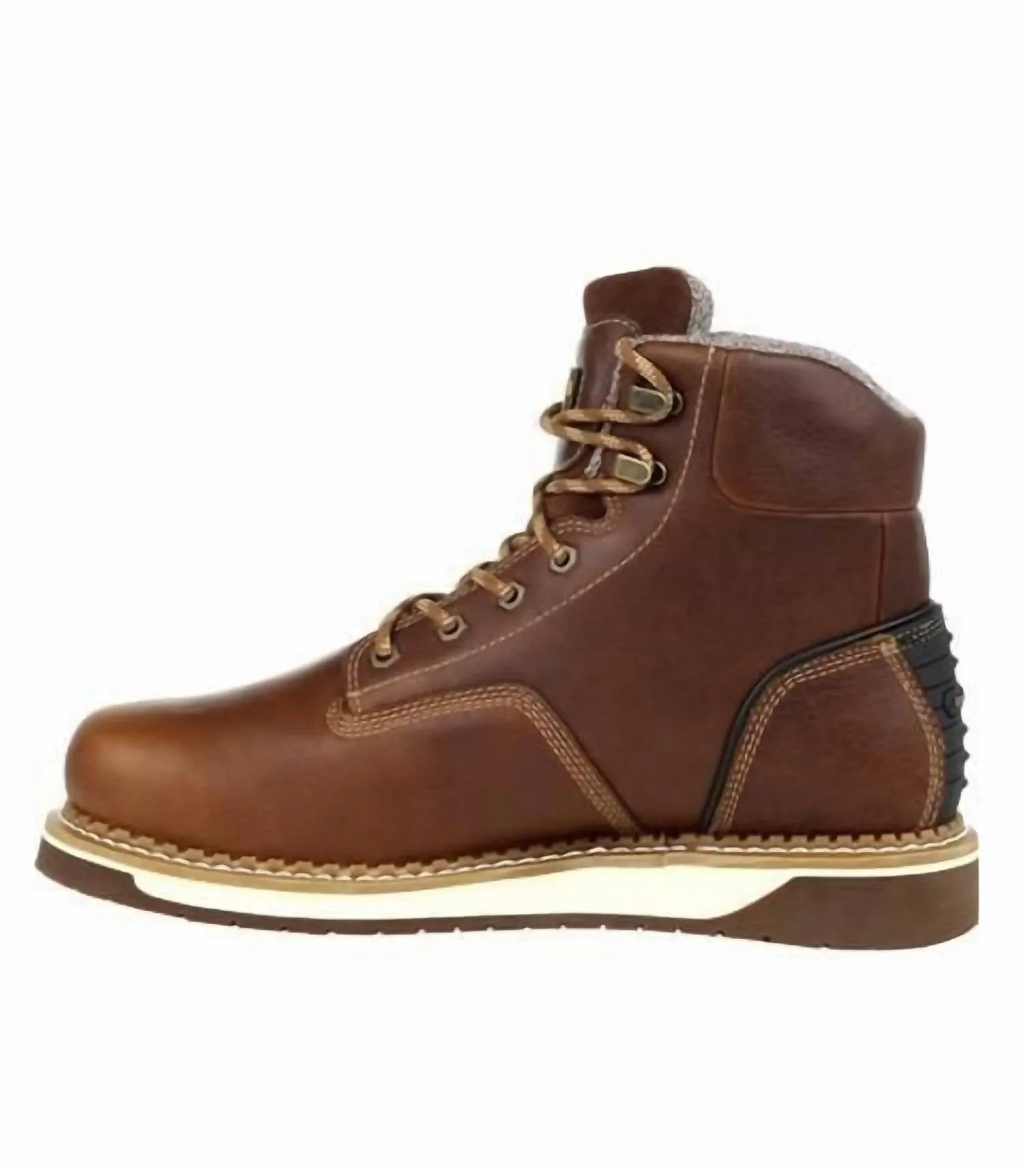 Men's Amp Lt Wedge Waterproof Work Boot - Wide Width In Brown