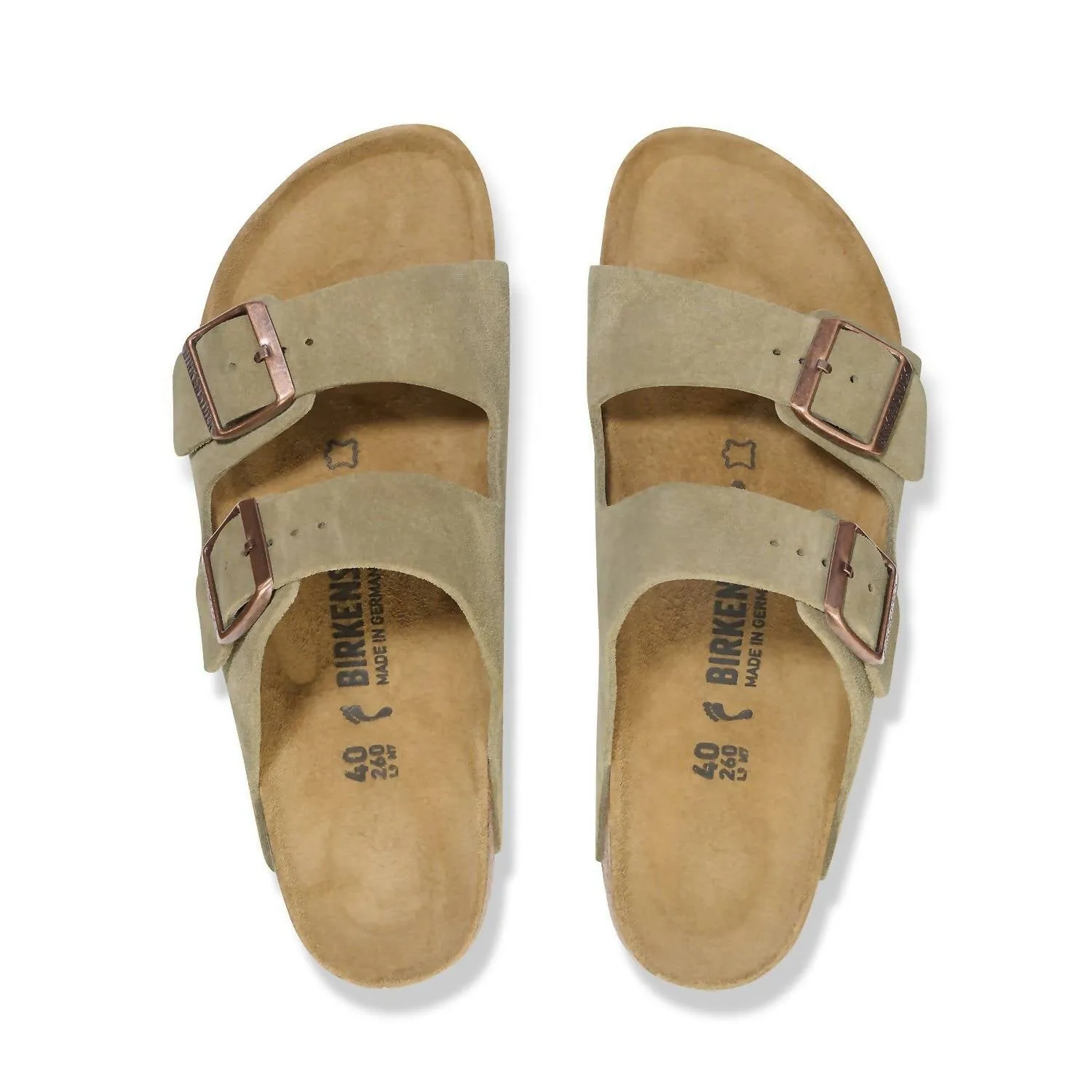 Men's Arizona Suede Sandal In Taupe