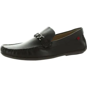 Mens Chain Leather Loafers