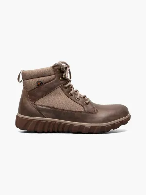 Men's Classic Casual Lace Boots In Taupe