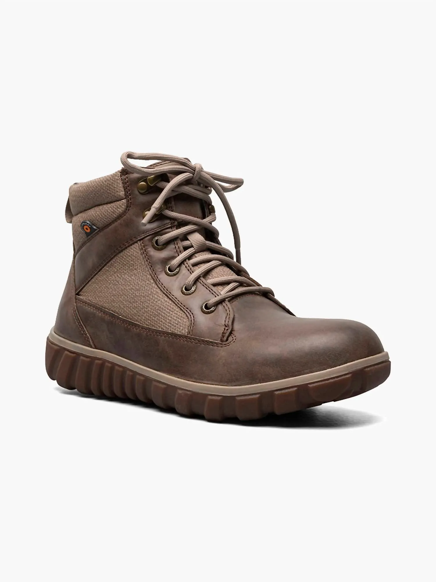 Men's Classic Casual Lace Boots In Taupe